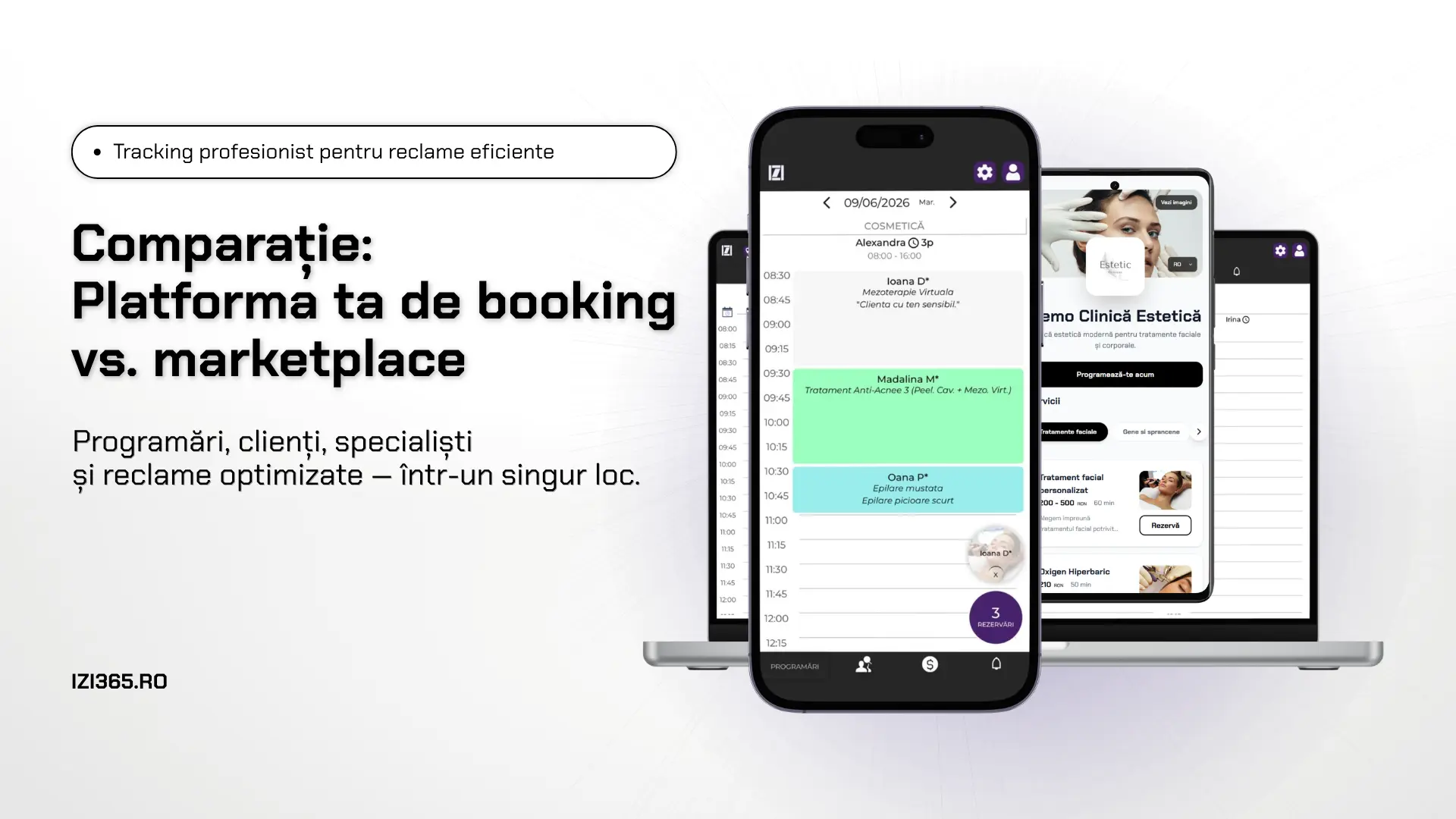 Platformă proprie de programări online vs. marketplace
